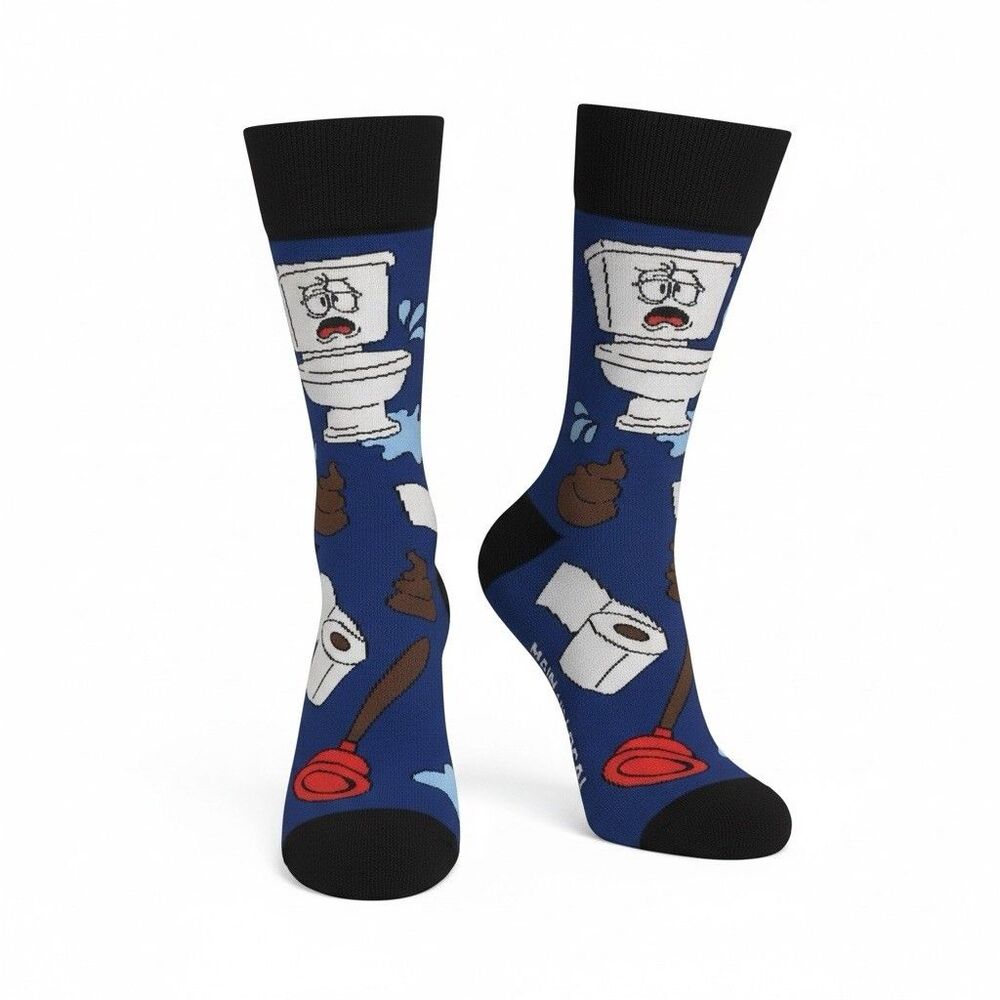 Main and Local Toliet Paper Unisex Crew Socks